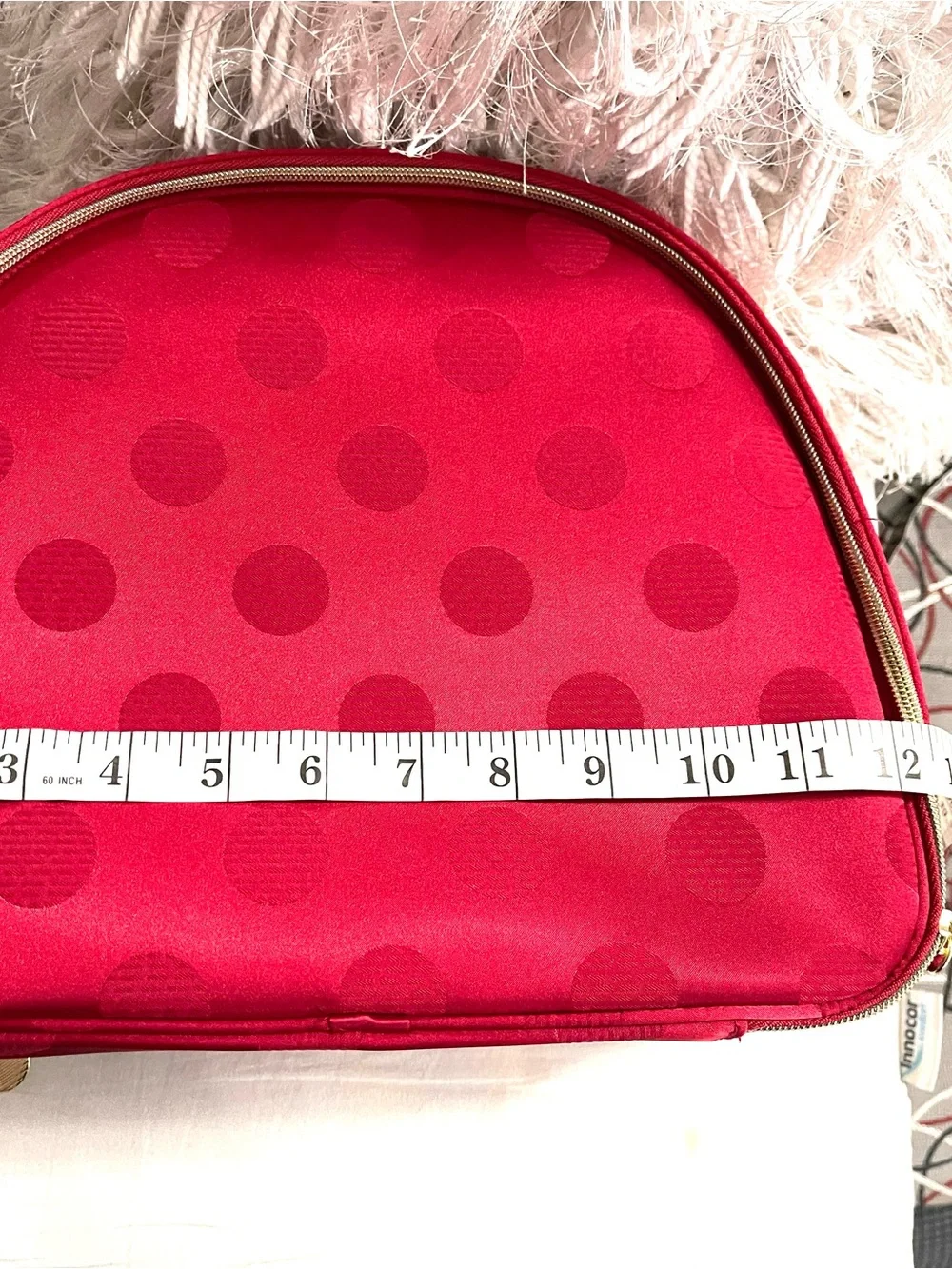❤️ESTÉE LAUDER Red Polka Dot Print Cosmetic Case❤️